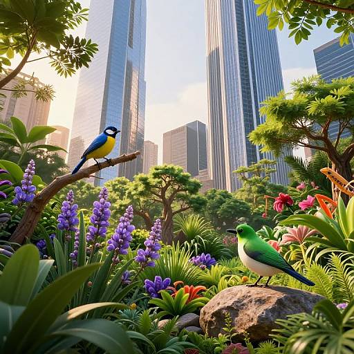 Vibrant Harmony of Nature and Urban