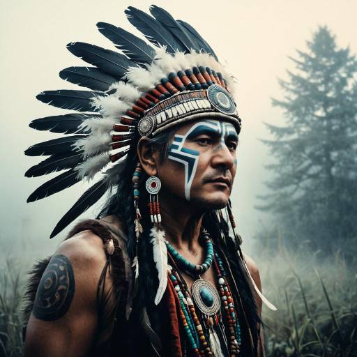 Ancient Shaman with Feathered Headdress
