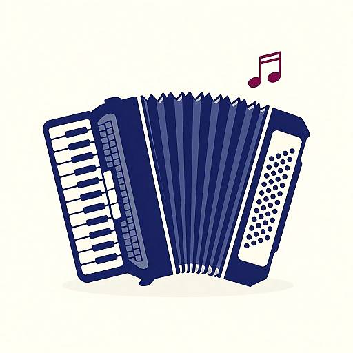 Minimalist Accordion Silhouette Design