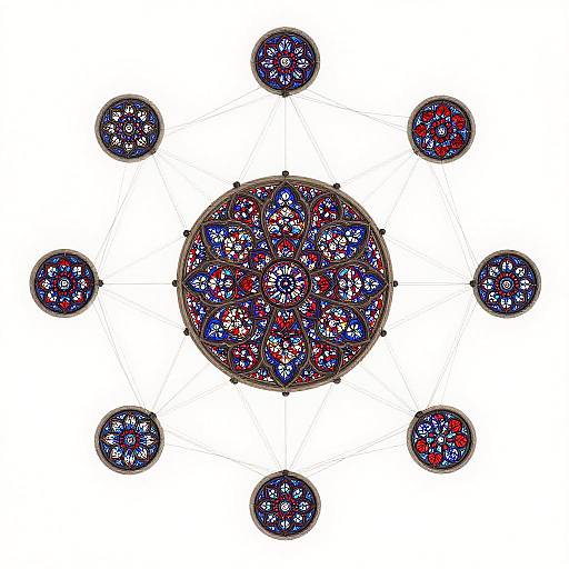 Stained Glass Cathedral Network Ceiling