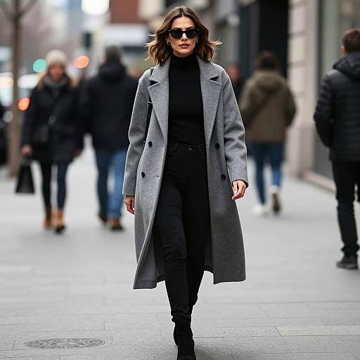 Confident Stylish Woman in Urban Streetwear