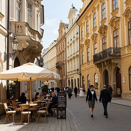 Historic Austrian Baroque City Street
