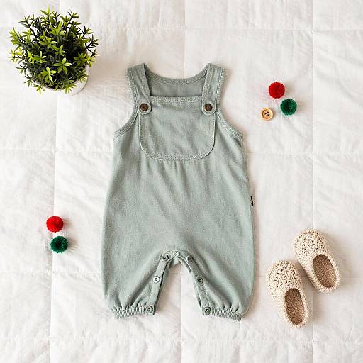 Charming Sepia Baby Outfit Display