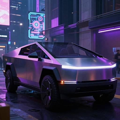Cyberpunk High-Performance Electric Cybertruck