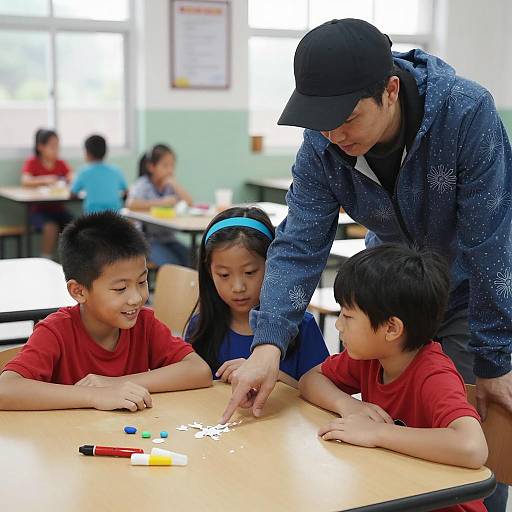 Candid Moment in a Busy Cafeteria