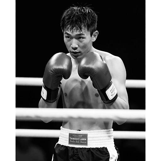 Intense Boxer in the Ring