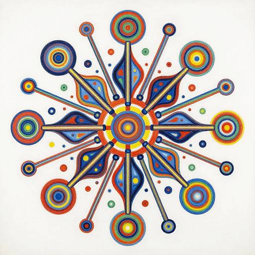 Vibrant Neural Synapse Abstract