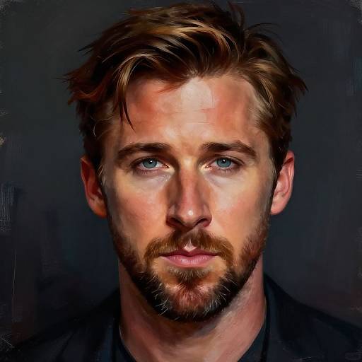 Hyper-Realistic Ryan Gosling Portrait