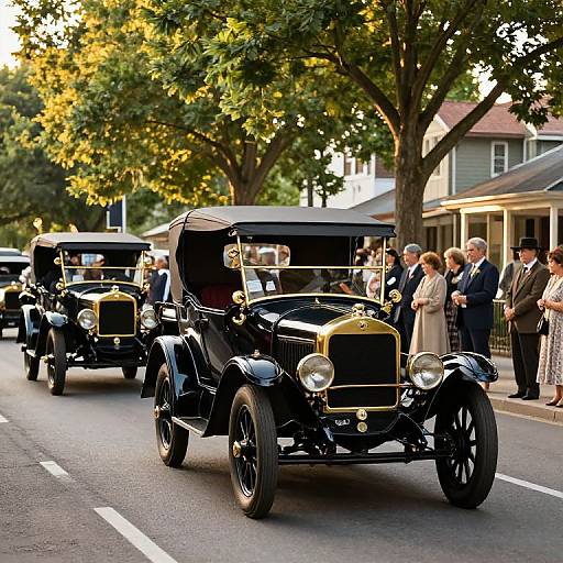 1924 Vintage Car Parade Scene