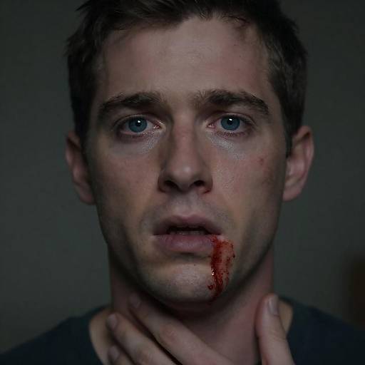 Shocked Man in Dramatic Close-up