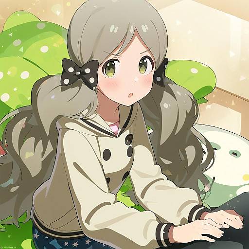 Illustration of Handa roco, idolmaster in the style of Mizumizuni