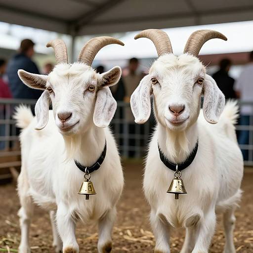 Anglo-Nubian Lop-Eared Goats at Fair