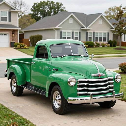 Classic 1946 Green Chevrolet Truck