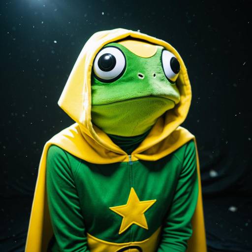 Dramatic Frog Cosplay Concept with Cape