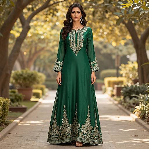 Elegant Emerald Gemini Salwar Suit