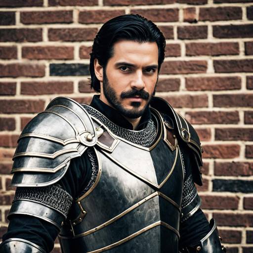 Epic Male Costume with Armor and Beard