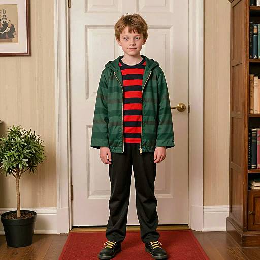 Young Boy in Home Alone Costume
