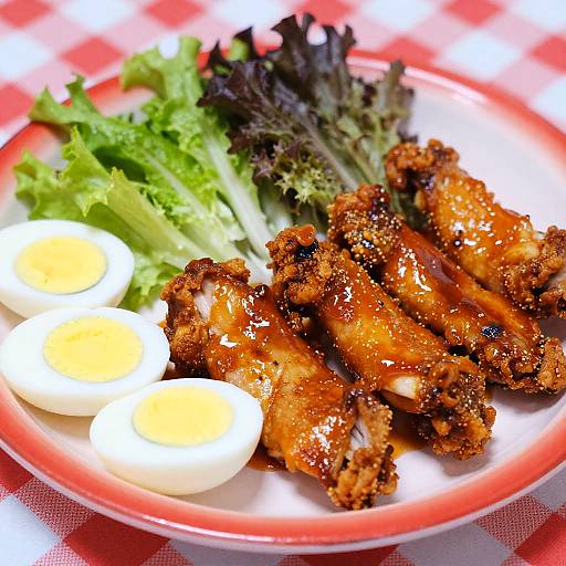 Vibrant Close-Up of Colorful Food Plate