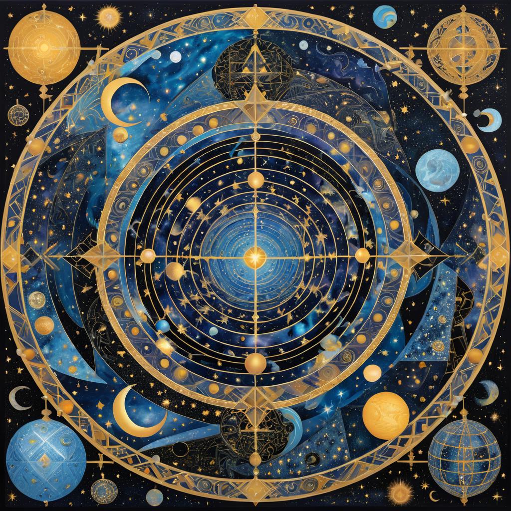 Cosmic Labyrinth: An Escher-Inspired Journey