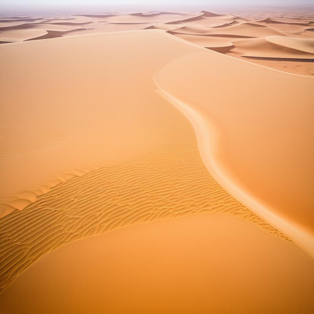 Breathtaking Aerial View of Sahara Desert