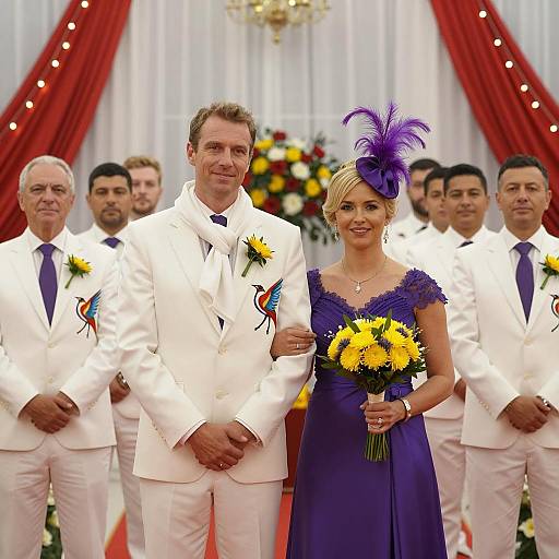 Elegant Wedding Party Celebration Photograph