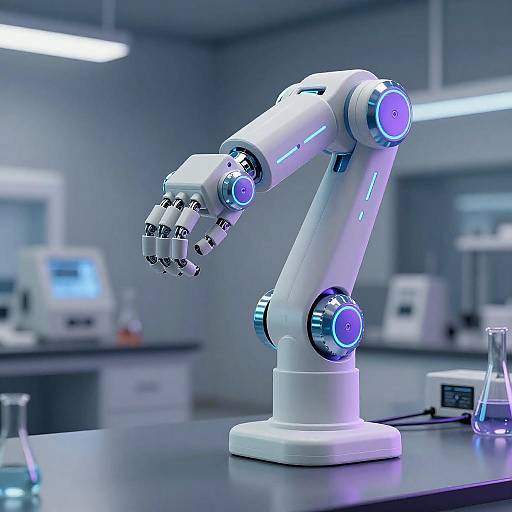 Futuristic Robot Arm in High-Resolution