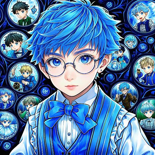 Illustration of Hans christian andersen (fate), fate (series) in the style of Nuezou