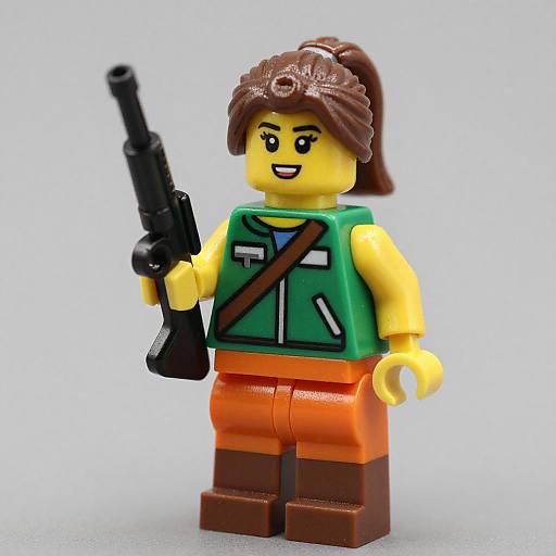 Detailed Shot of Female LEGO Minifigure