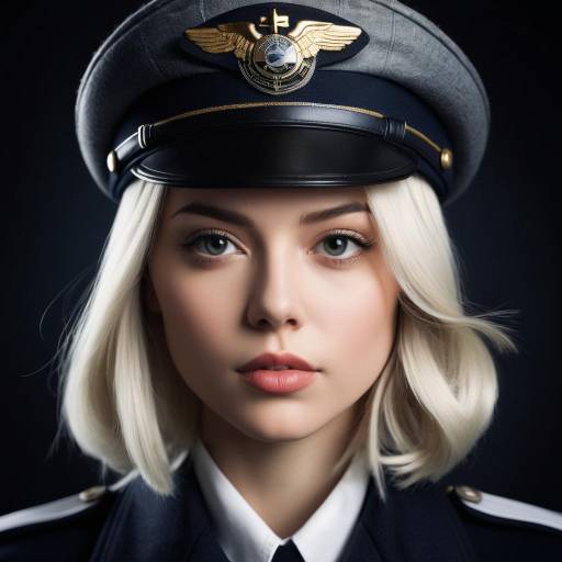 Stunning Portrait of a Vintage Female Pilot Stunning Portrait of a Vintage Female Pilot