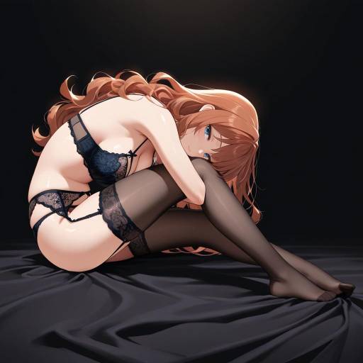 Elegant Seduction: Graceful Figure in Lilac Elegant Seduction: Graceful Figure in Lilac