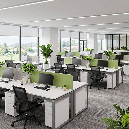 Modern Open-Plan Office Layout Generator