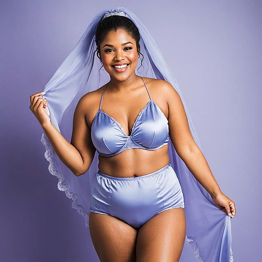 Playful College Girl in Silk Lingerie