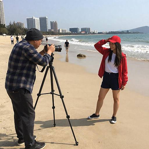 Capturing Beach Life: A Sunny Scene