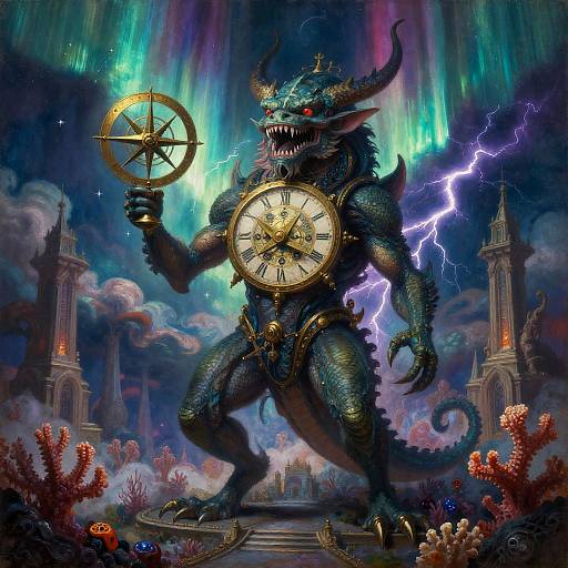 Clockwork Kraken in Coral Cathedral