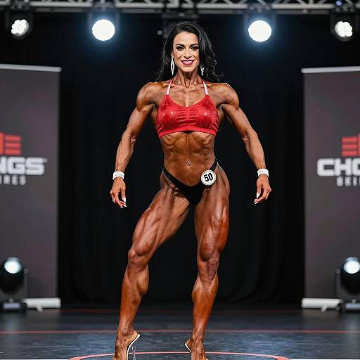 Powerful Portrait of a Fit Bodybuilder