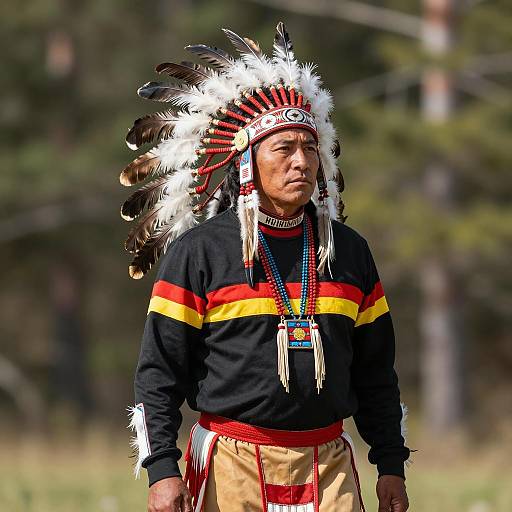 Photorealistic Male in Indigenous Costume