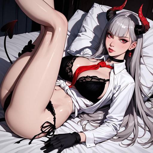 Alluring Demon Girl in Dreamscape