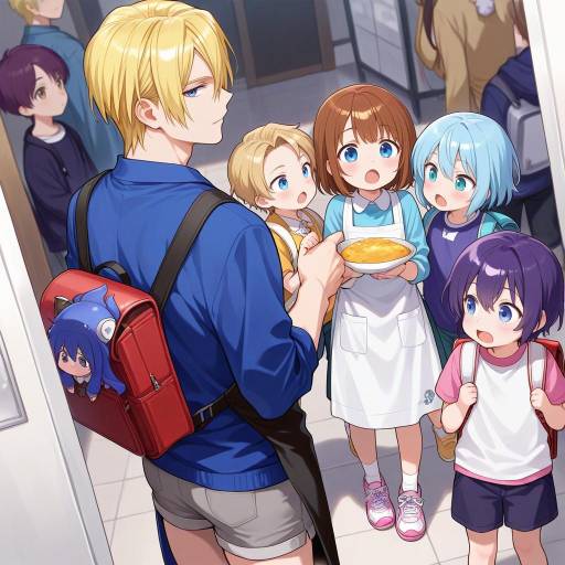 Youthful Adventurers with Colorful Hair