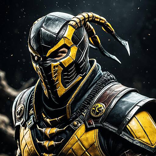 Photorealistic Scorpion from Mortal Kombat