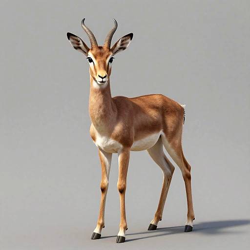 Graceful Gazelle in Relaxed Pose