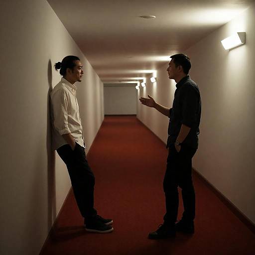 Red Carpeted Underground Corridor Encounter