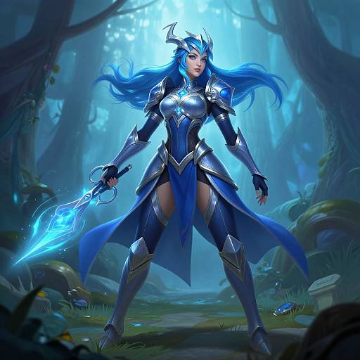 Futuristic Fantasy Warrior Gwen Concept