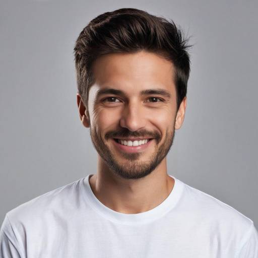 Smiling Man in White T-Shirt