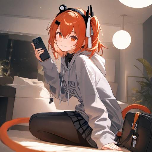 Stylish Girl in Luxury Apartment