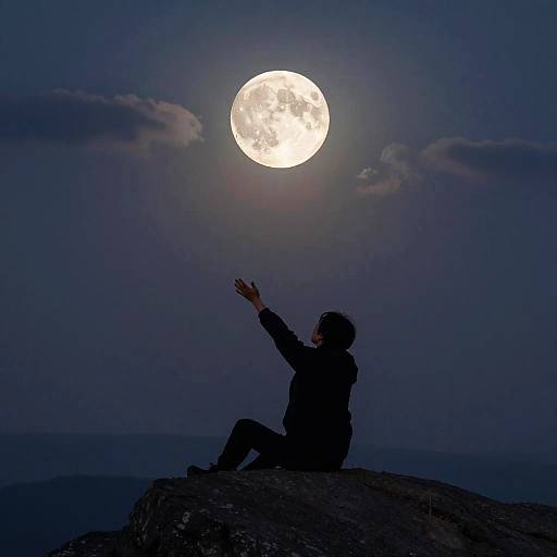 Surreal Mountain Night Dreamscape