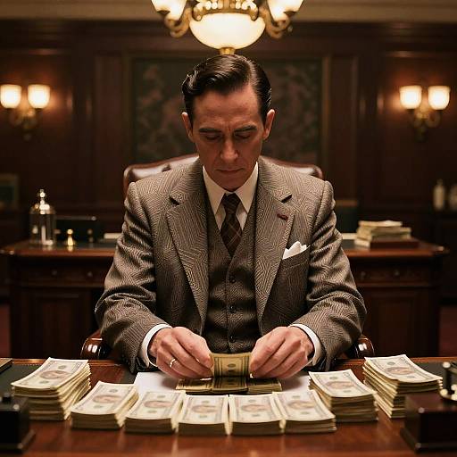 1930s Gangster in Lavish Office