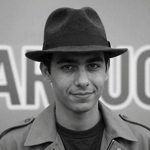 Intense Young Man in a Fedora