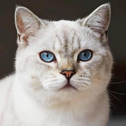 Ultra Realistic White Cat Portrait