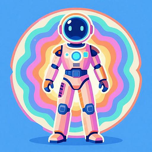 Cortana Hologram in Moebius Style