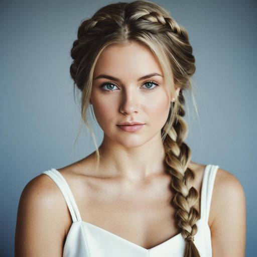 Bridal Braid: Elegant Solo Portrait